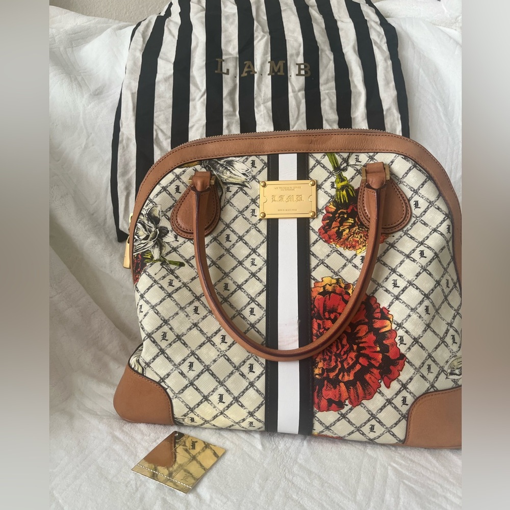 L.A.M.B. By Gwen Stefani Marigold Kingston Luxury Shoulder Bag